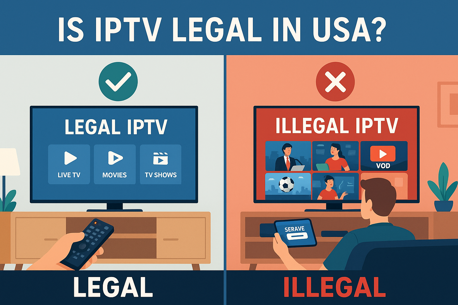 is iptv legal in usa