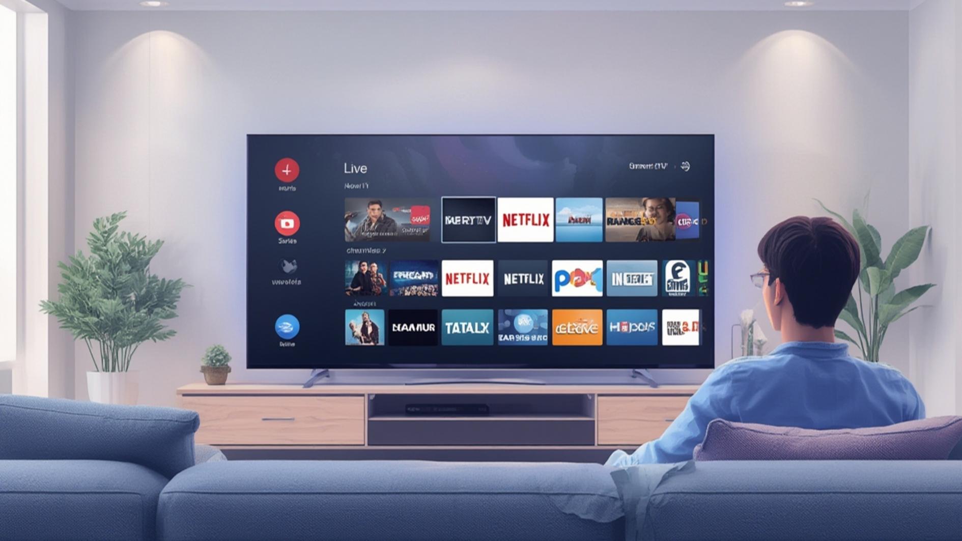 iptv tv streaming interface